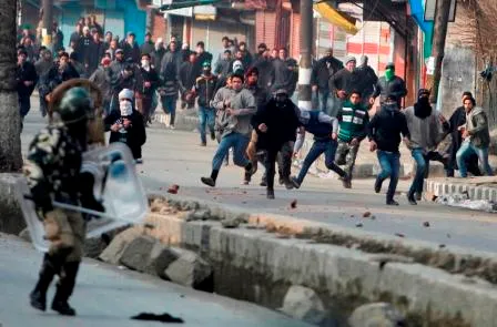 stone pelting
